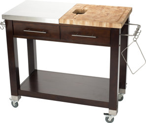 Pro Chef Kitchen Island with Butcher Block Top & Reviews | AllModern